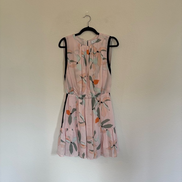 REISS Jacqueline Leaf Print Mini Dress - Picture 4 of 11